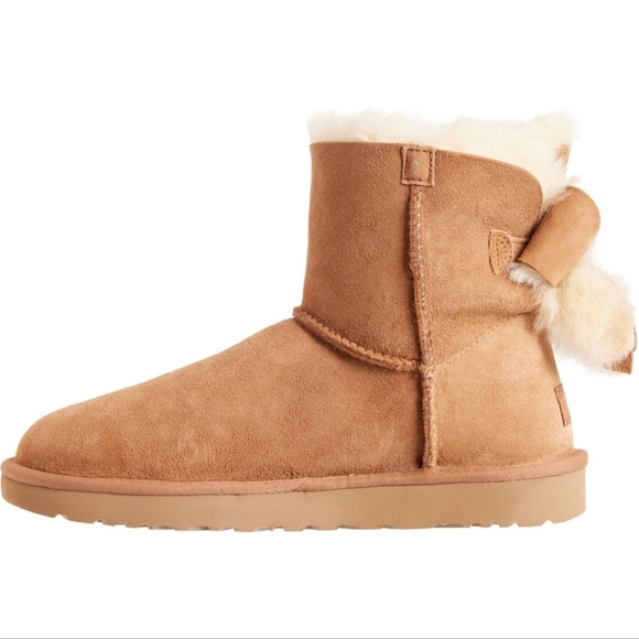 NEW UGG® Australia Classic Heritage Bow Boots - Suede - Picture 11 of 14